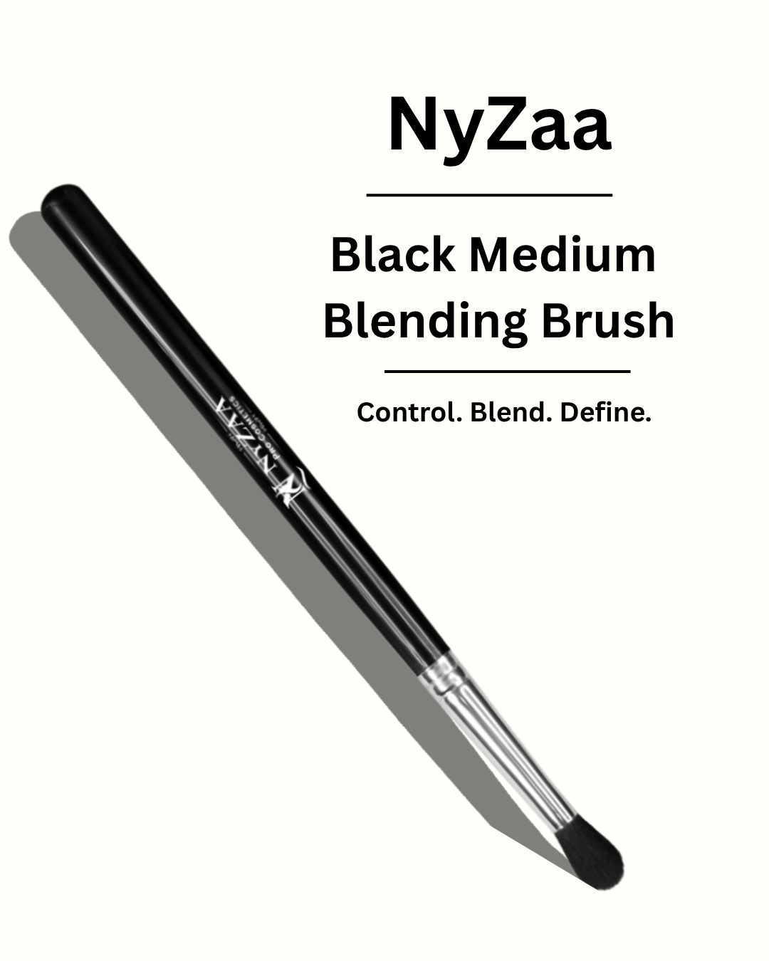 NyZAA Black Medium Blending Brush┃NC-24┃
