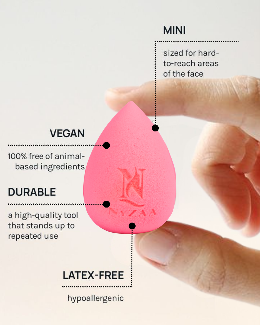 NyZAA MINI Beauty Blender┃Pack of 4┃