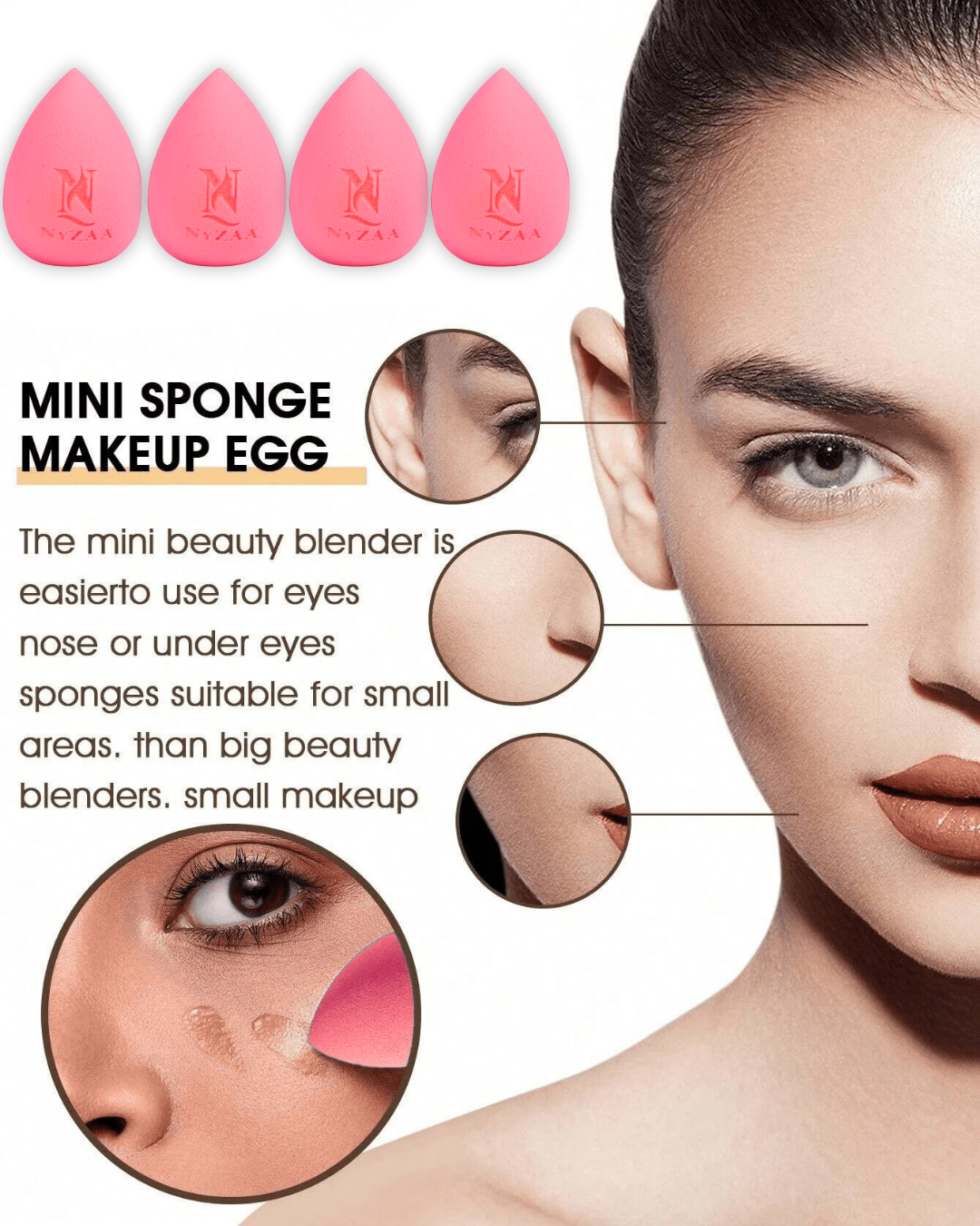 NyZAA MINI Beauty Blender┃Pack of 4┃