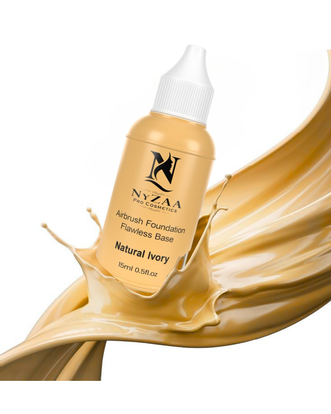NyZAA AirBrush Liquid Foundation │Natural Ivory for Fair Tone