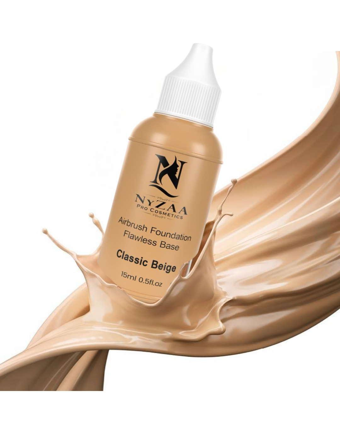 NyZAA AirBrush Liquid Foundation │Classic Beige for Medium Tone