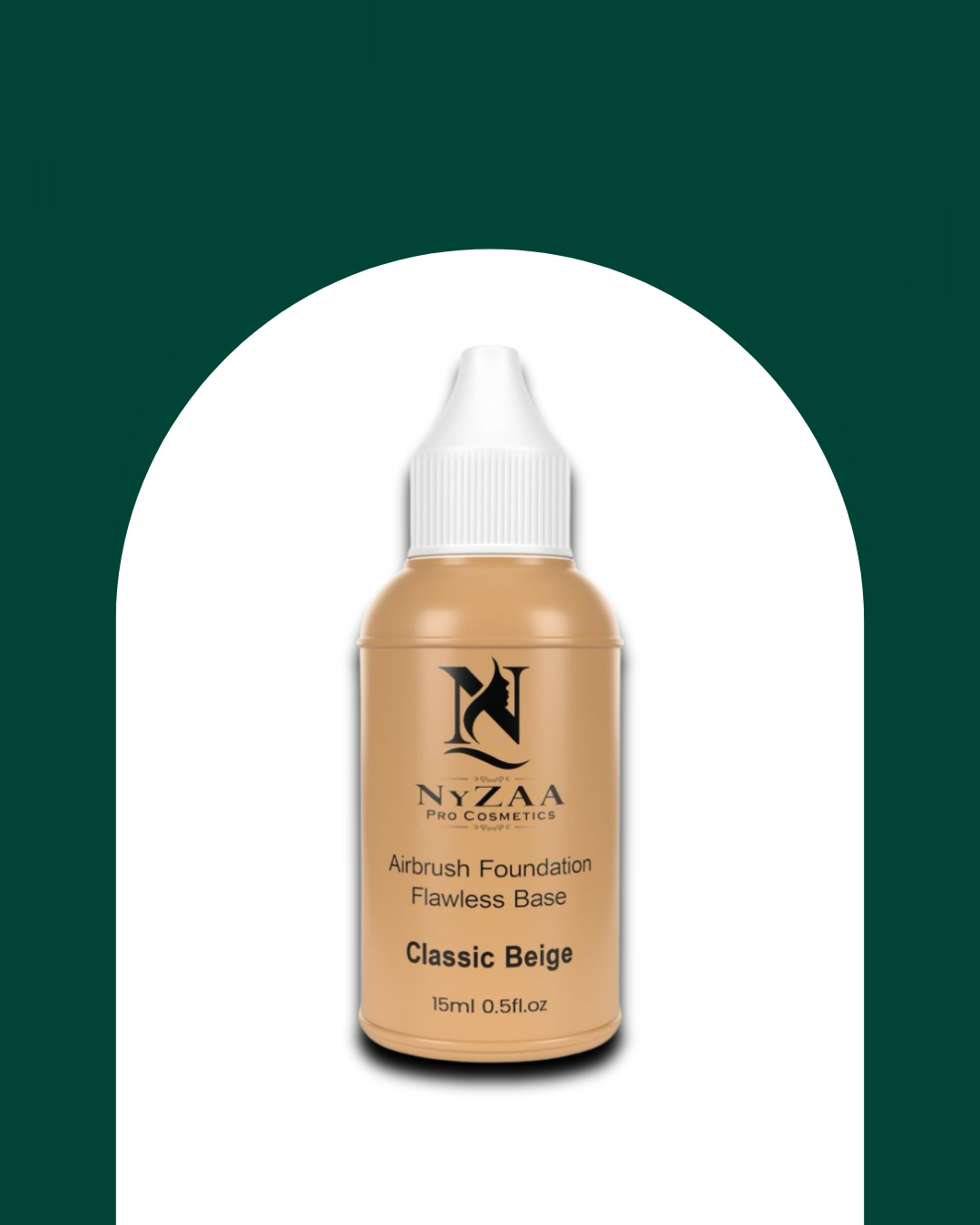 NyZAA AirBrush Liquid Foundation │Classic Beige for Medium Tone