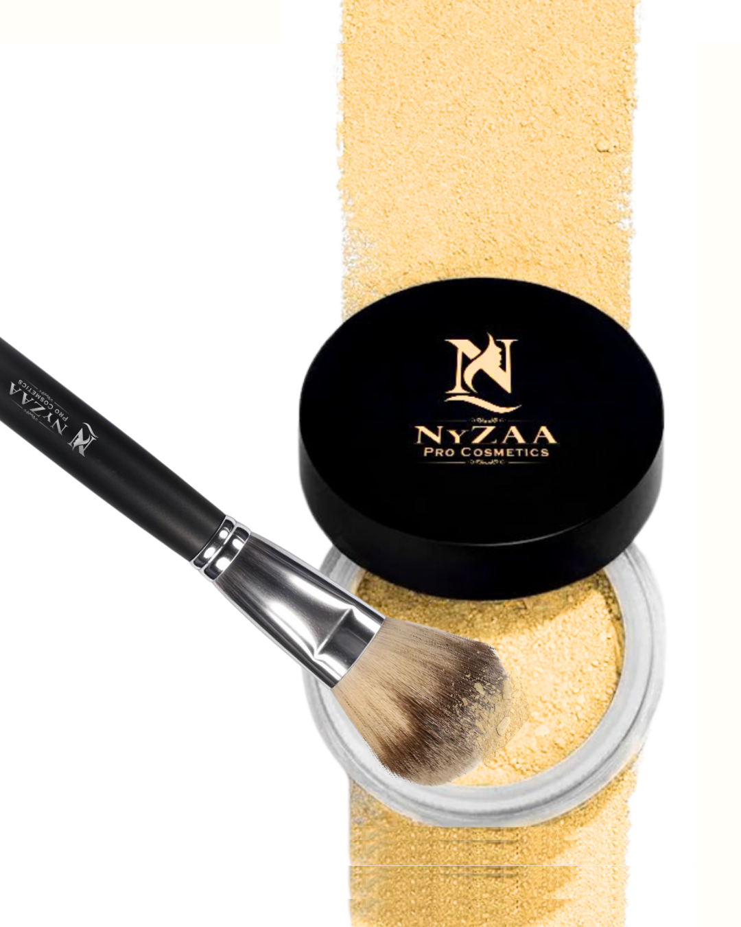 NyZAA HD Flat Powder Brush┃NC-03┃