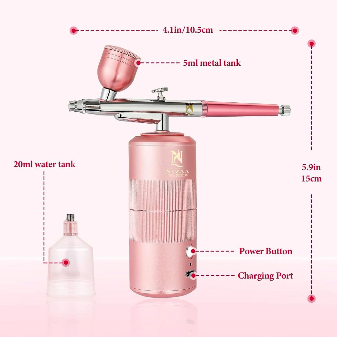 NyZAA Airbrush Machine + Liquid Foundation COMBO