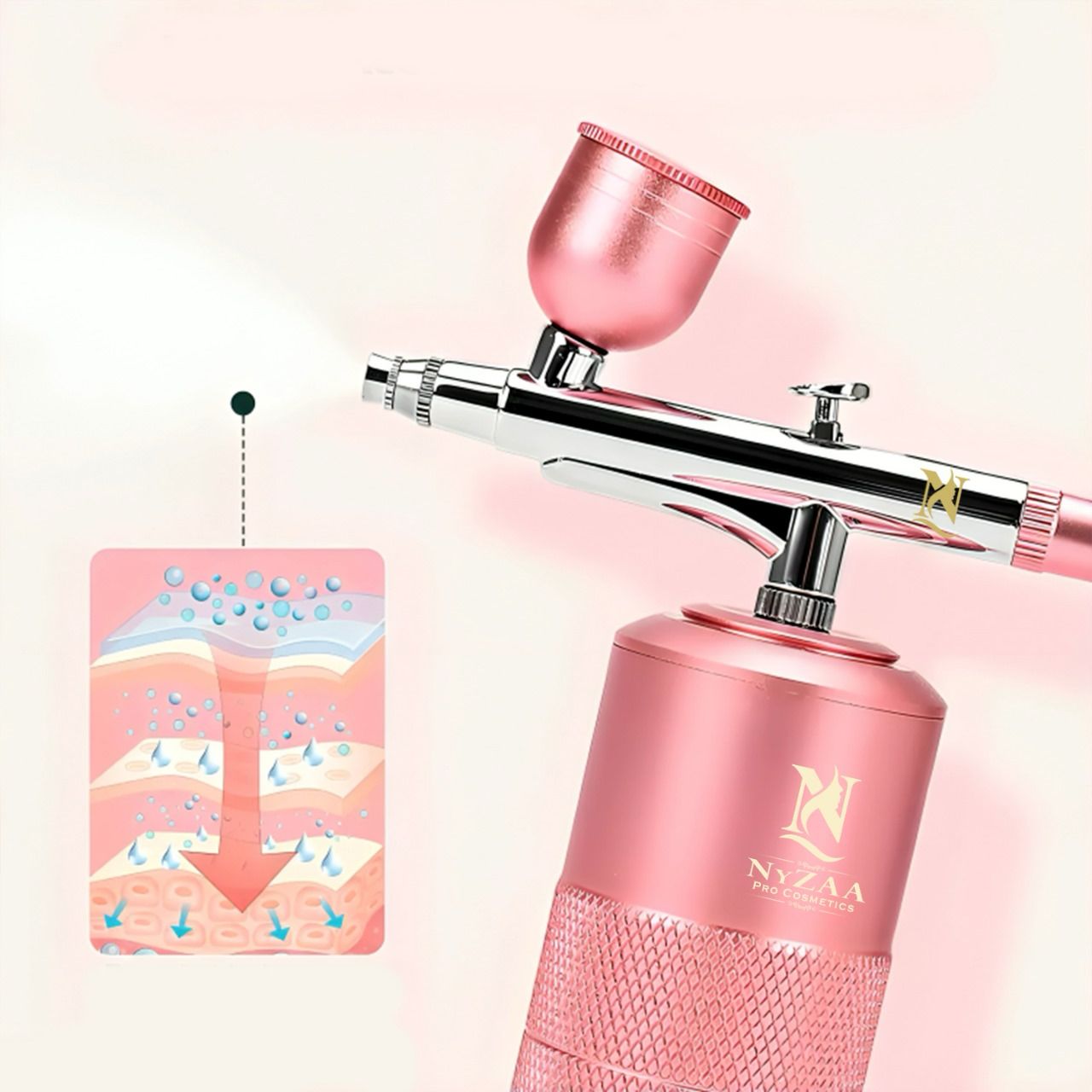 NyZAA Airbrush Machine + Liquid Foundation COMBO