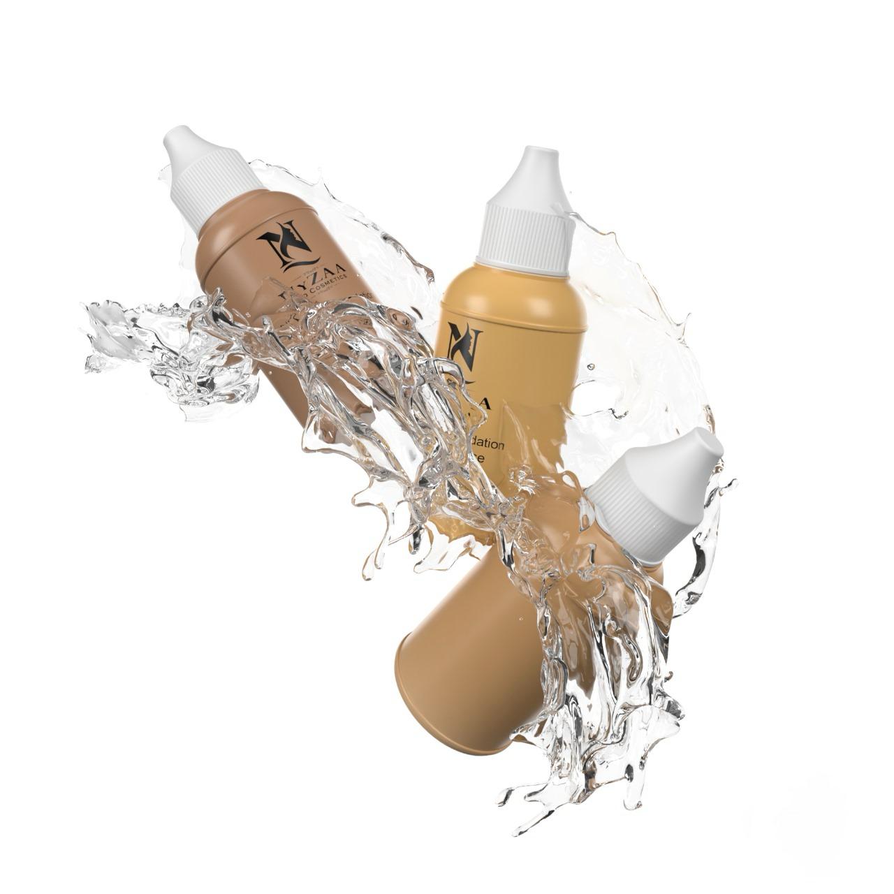 NyZAA Airbrush Liquid Foundation (3 Shades) + Thinner COMBO