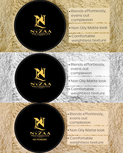NyZAA HD Powder (Choose any) + Heart Puff COMBO