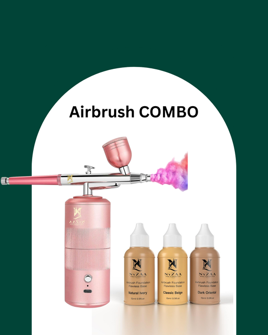 NyZAA Airbrush Machine + Liquid Foundation COMBO