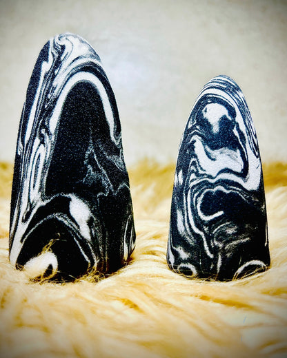 NyZAA Black Marble Blender ( long Shape) 1pc