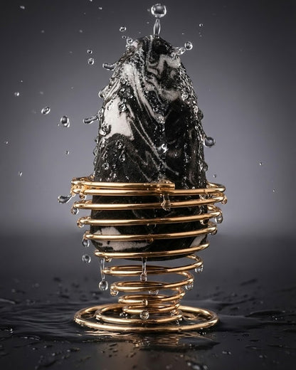 NyZAA Black Marble Blender ( long Shape) 1pc
