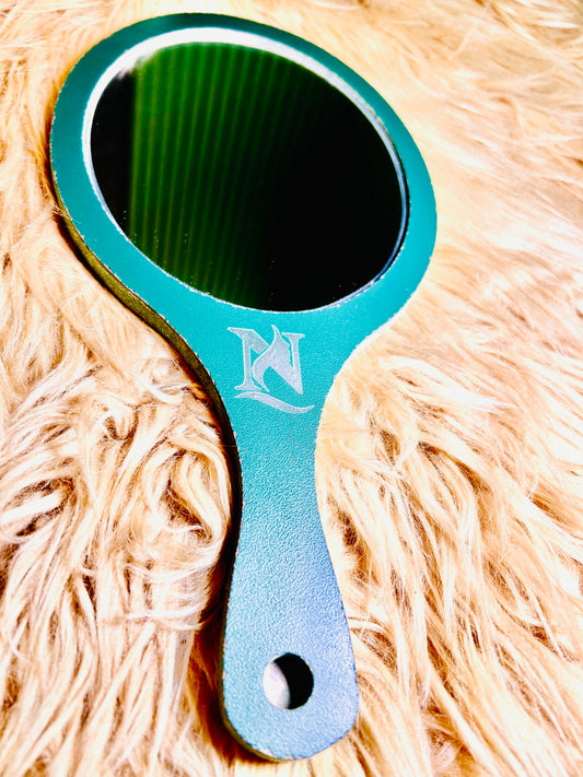 NyZAA EMAAN Hand Mirror Round, Travel Friendly