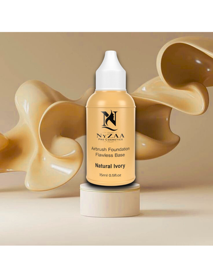 NyZAA AirBrush Liquid Foundation │Natural Ivory for Fair Tone