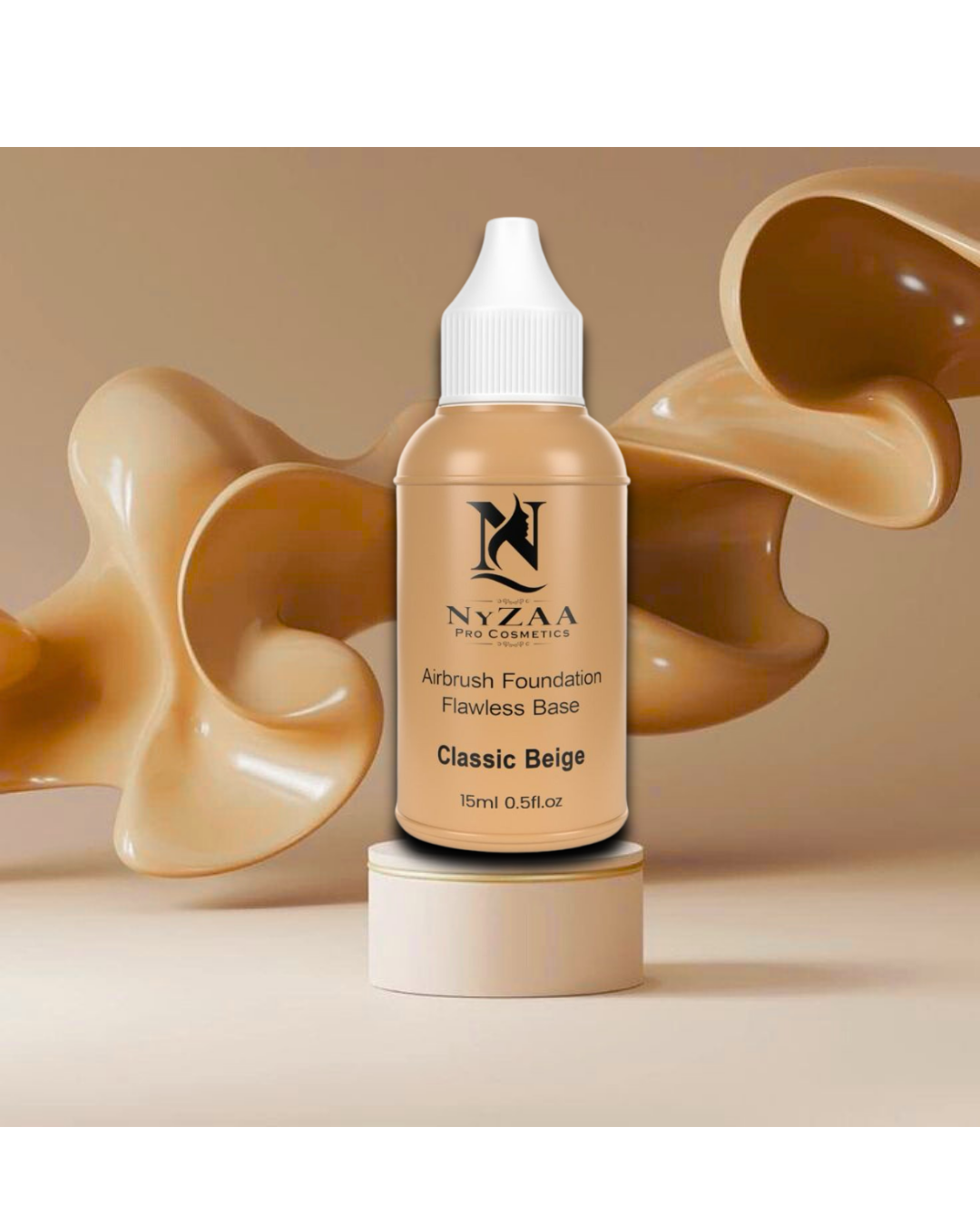 NyZAA AirBrush Liquid Foundation │Classic Beige for Medium Tone