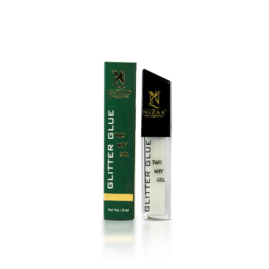 NyZAA Glitter Glue (Two Way Gel) PROFESSIONAL MAKEUP Glitter Glue Long-Lasting, Waterproof, Quick-Drying Adhesive