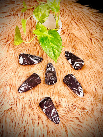 NyZAA Black Marble Blender ( long Shape) 1pc