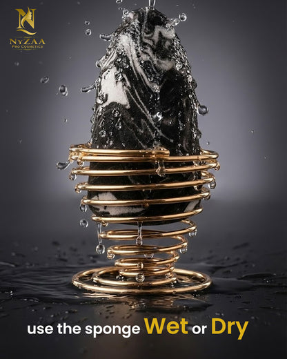 NyZAA Black Marble Blender ( long Shape) 1pc