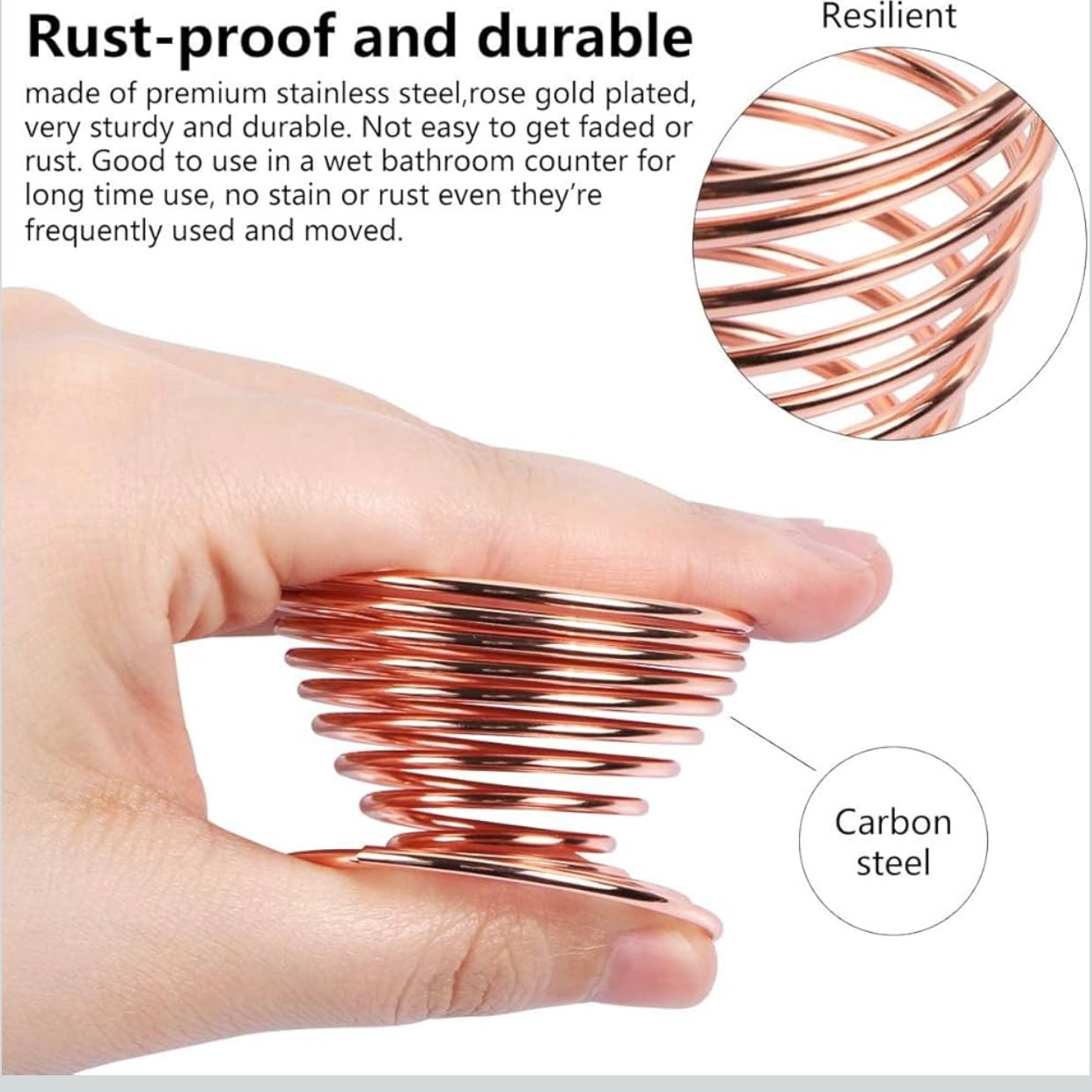 NyZAA Sponge Holder Stand, Spiral Luxury Look,  Pack of 1