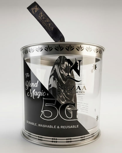 NyZAA Black Marble Blender ( long Shape) 1pc