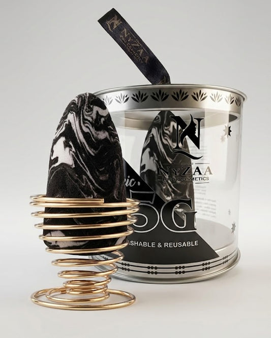 NyZAA Black Marble Blender ( long Shape) 1pc