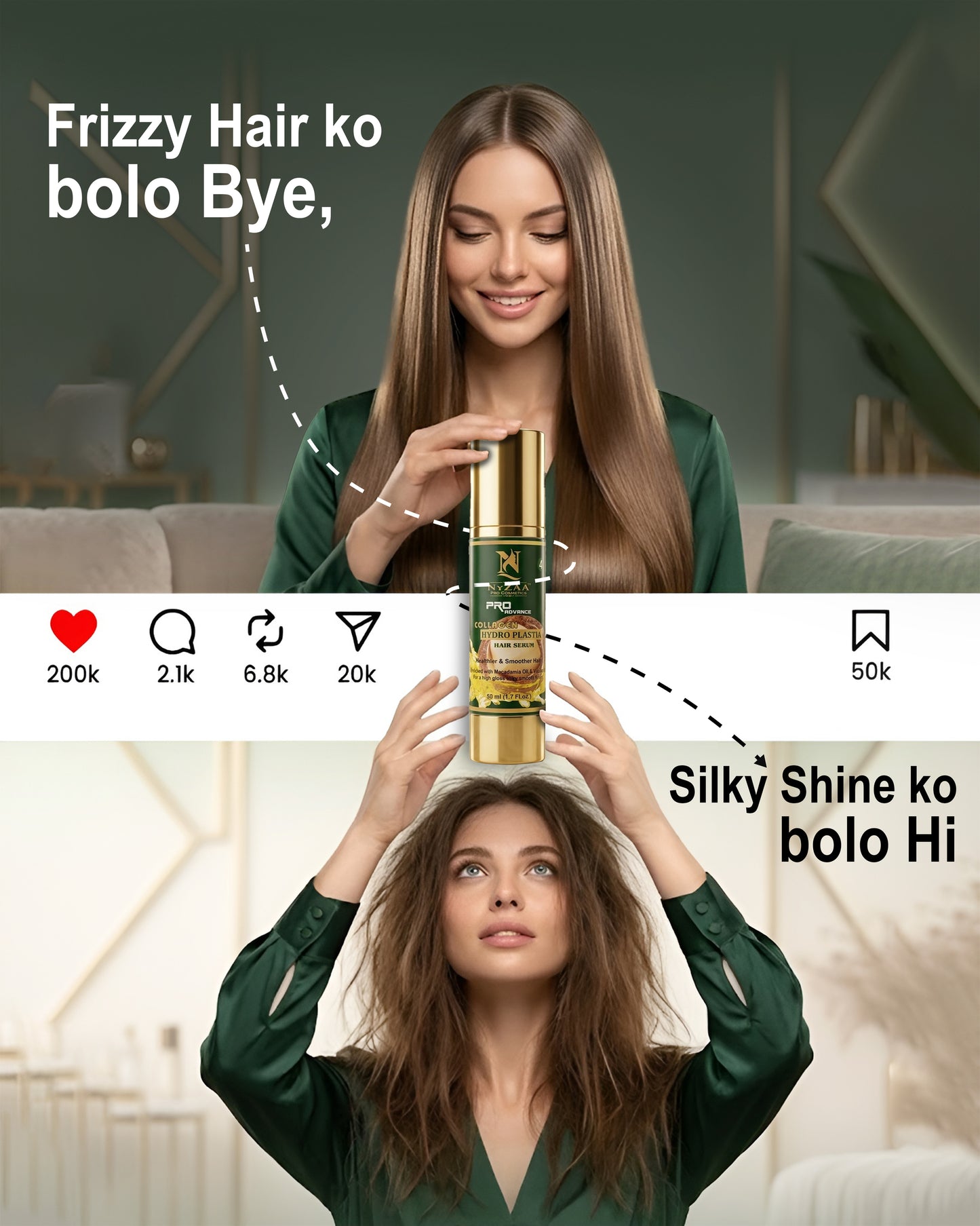 NyZAA Collage HyDRO Plastia Hair Serum | 50ml