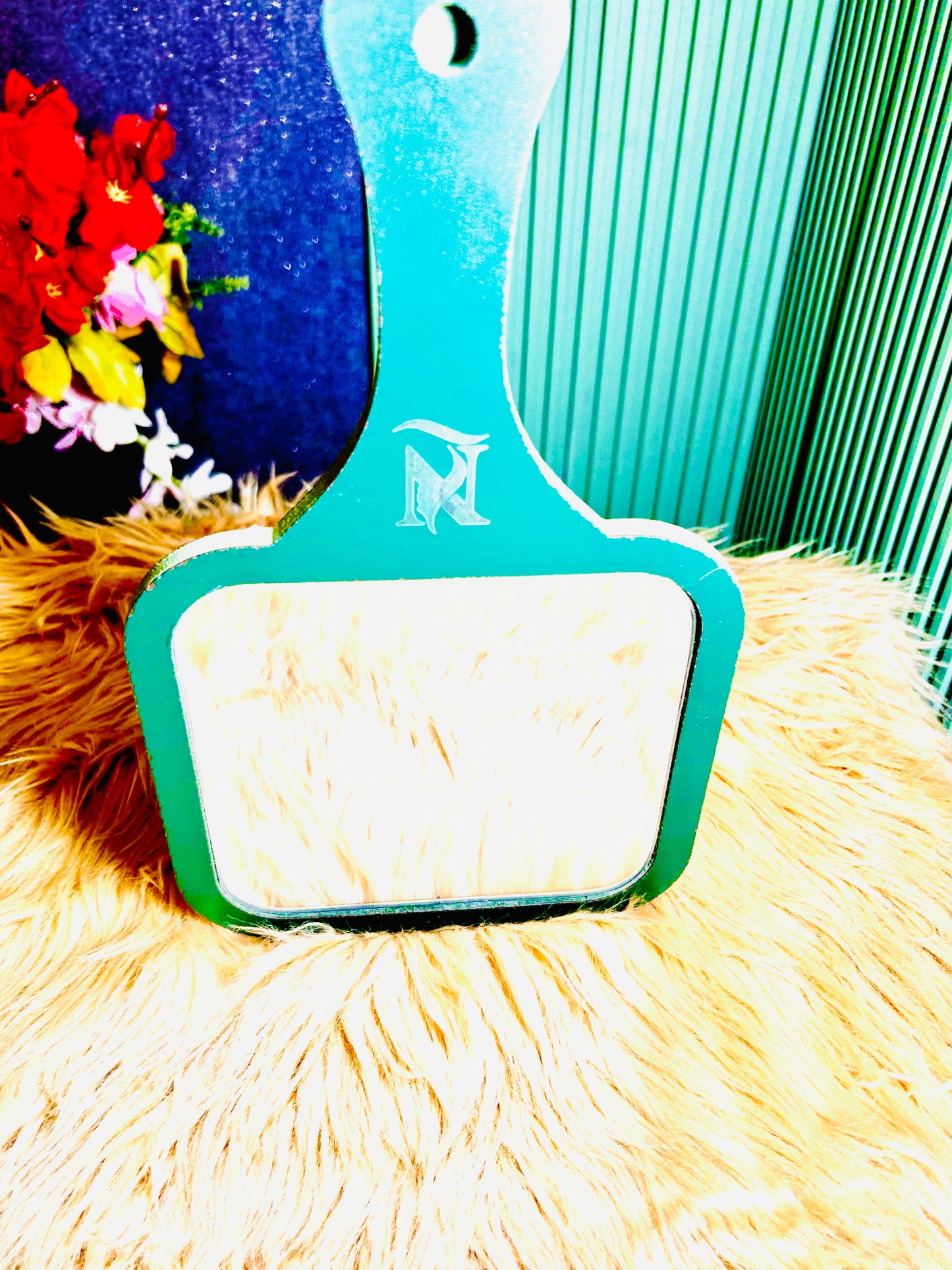 NyZAA EMAAN Hand Mirror Square, Travel Friendly