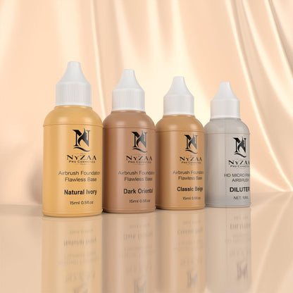 NyZAA Airbrush Machine + Liquid Foundation COMBO