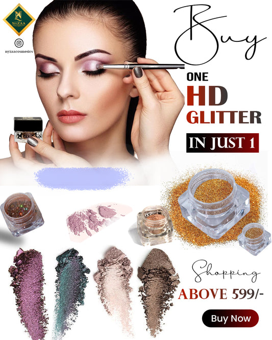 NyZAA HD Glitter in Just 1 Rs, Choose Your Favourite Colour,